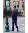 Bộ nỉ thể thao nam MDB-255 navy phối xanh bích